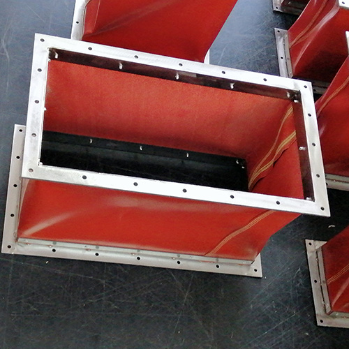 方形软连接安装长度的处理